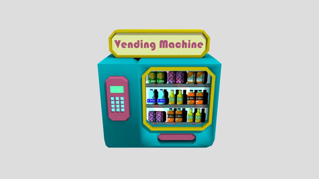 Stylized Vending Machine – Game Ready Asset