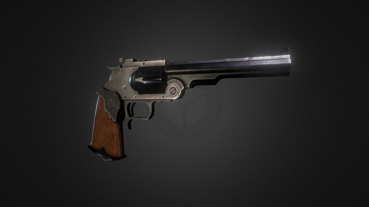 Victorian Revolver "Skytear" | (Free Lowpoly) 3D Model