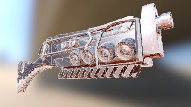 shot wave gun 3D Model