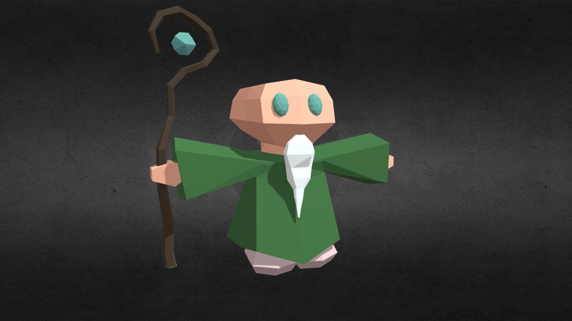 Low Poly Character - Mage - Download Free 3D model by Carlos Ezequiel ...