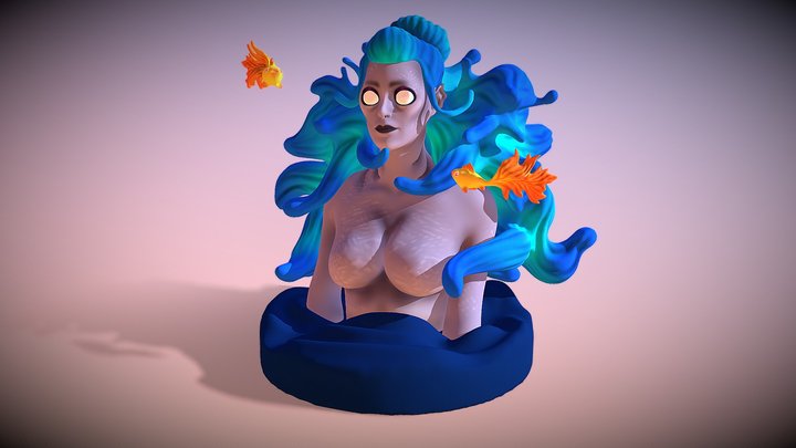 Siren / Mermaid 3D Model