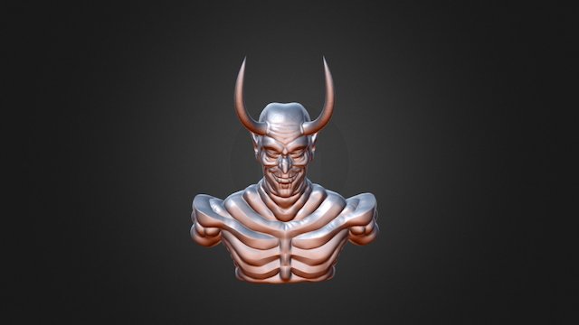 Pride Demon Statue 3D Model