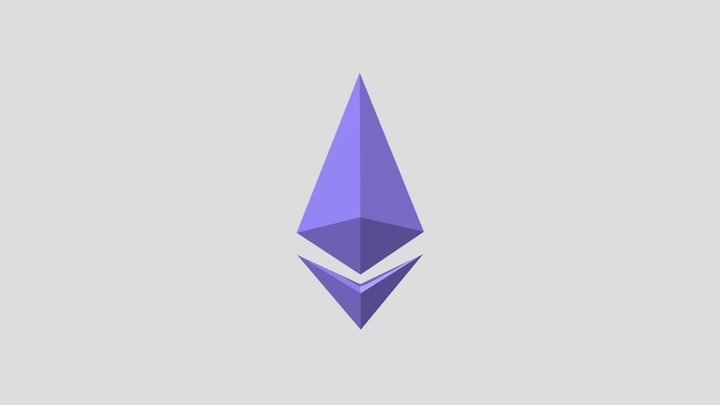 Ethereum Token 3D Model 3D Model