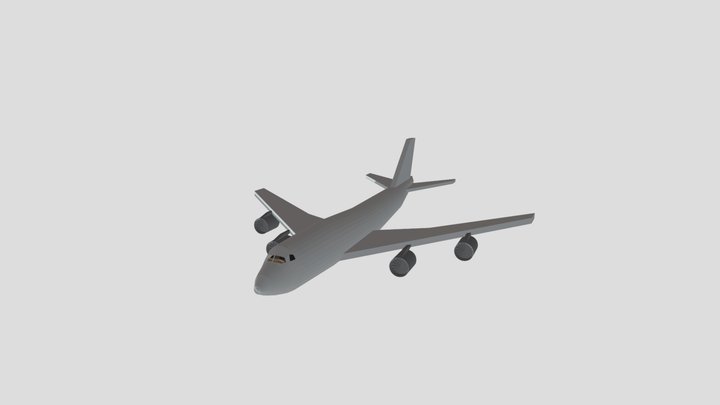 Boeing B747 cargo 3D Model