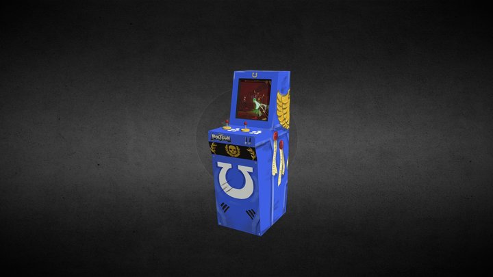 Arcade machine (Inspired by Warhammer Boltgun) 3D Model