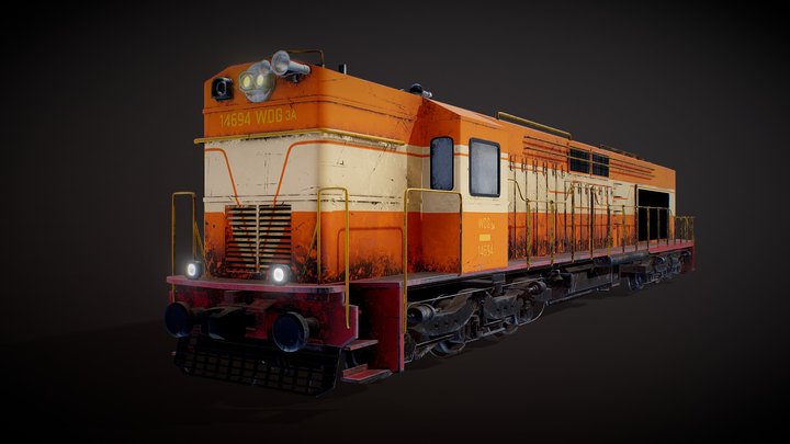 TRAIN ENGINE 3D Model