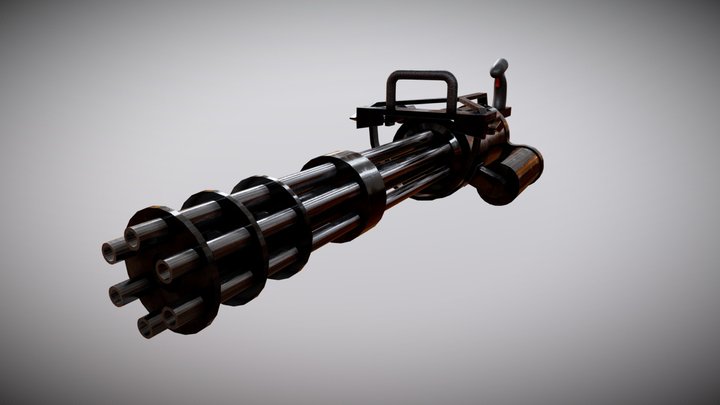 Minigun (improved) 3D Model