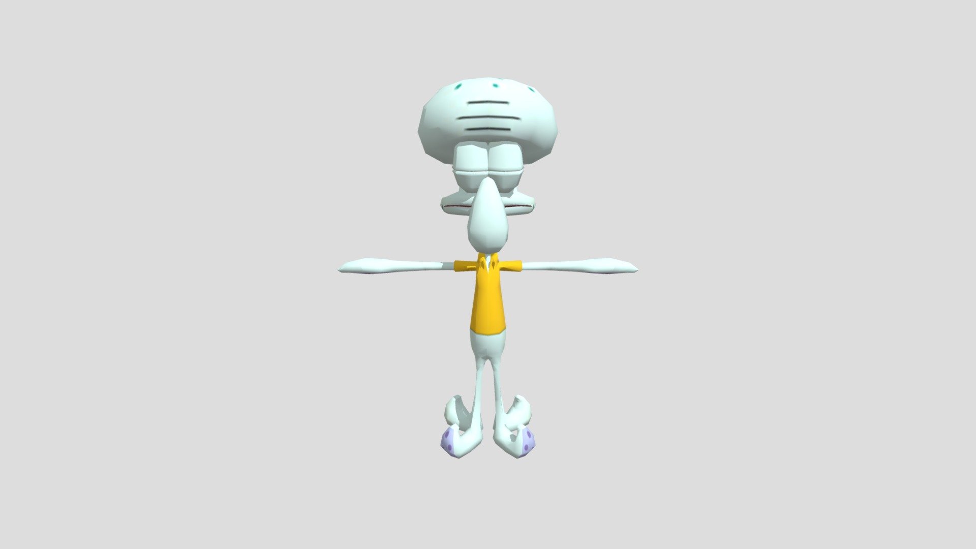 Squidward - Download Free 3D model by yuyunes2020 [c13b953] - Sketchfab