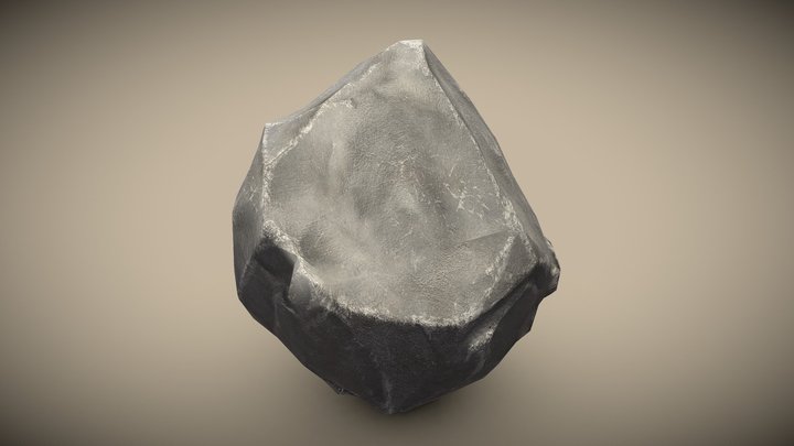 Stylized Rock Stone 3D Model