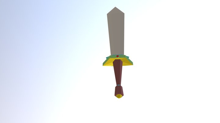 Unique Sword Model 3D Model