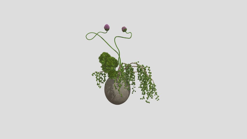 Organic Curved Floral Vase