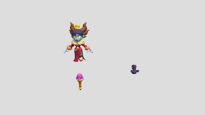 Mandy-evilsorceress-geo 3D Model