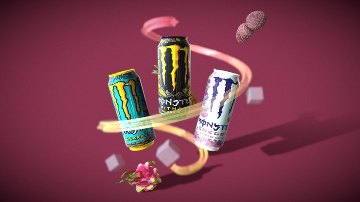 Monster Energy Concept 3D Model