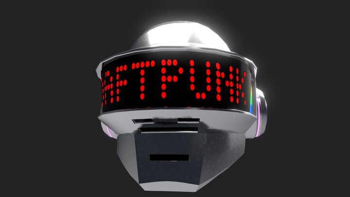 Daft Punk Thomas Helmet 3D Model
