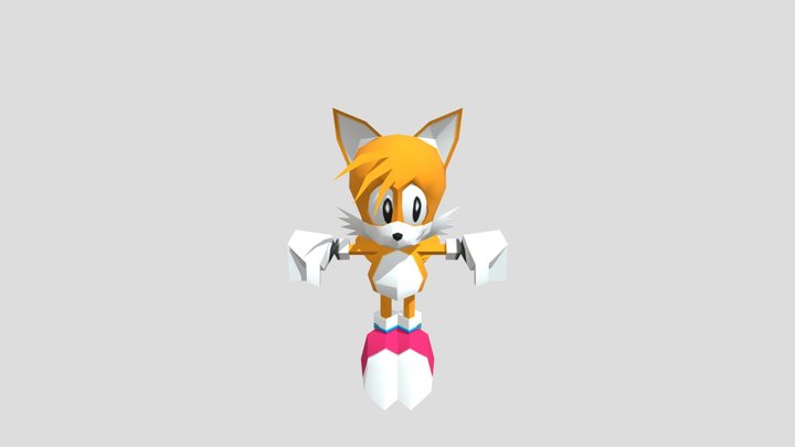 Tails Classic Low- Poly 3D Model