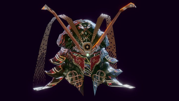 Star wars : Boba Fett Samurai Helmet 3D Model