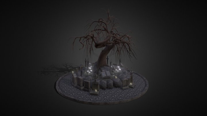 Bloodborne - L'arbre du cimetière 3D Model