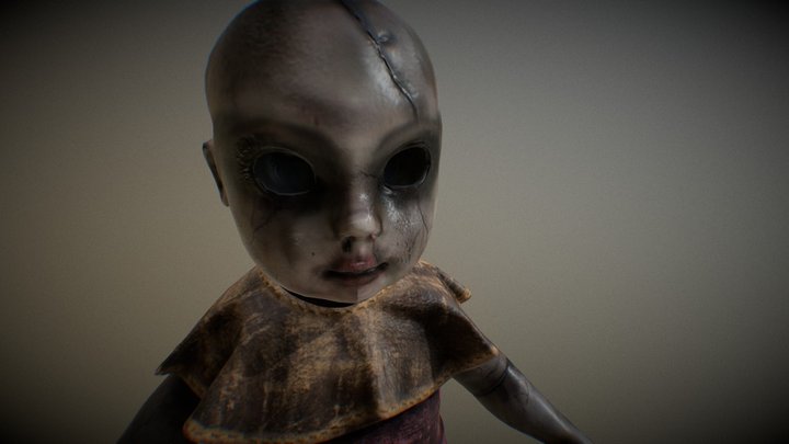 Boneca - Restless Face do Demônio 3D Model