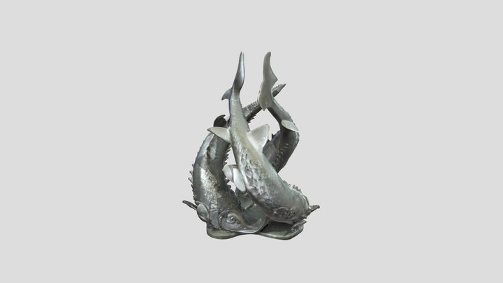 Dancing Sturgeons 3D Model