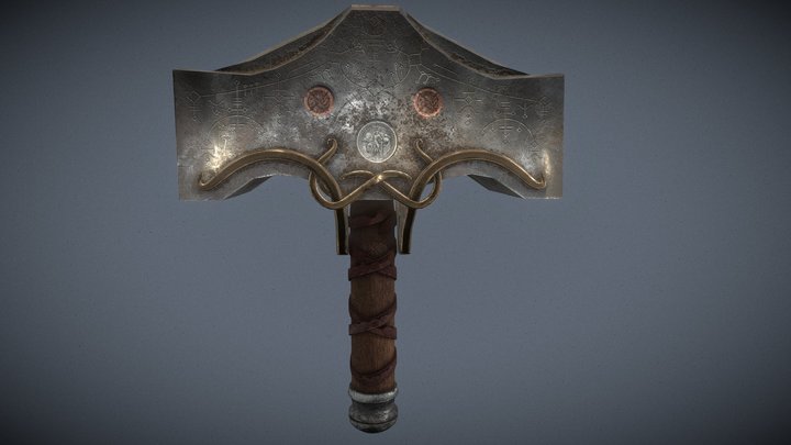 Thor hammer 3D Model