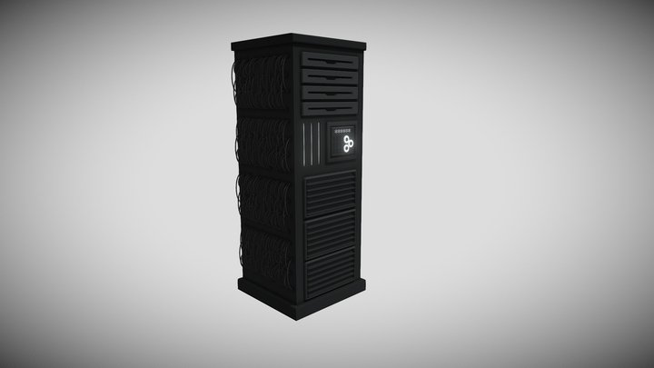 Server Rack 3D Model