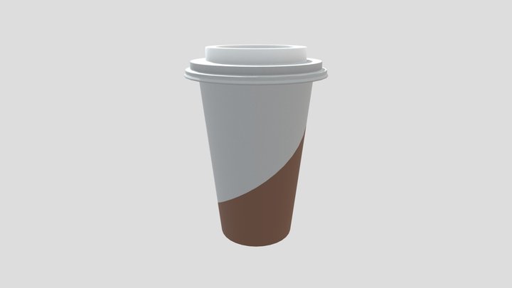 Take away coffe cup 3D Model
