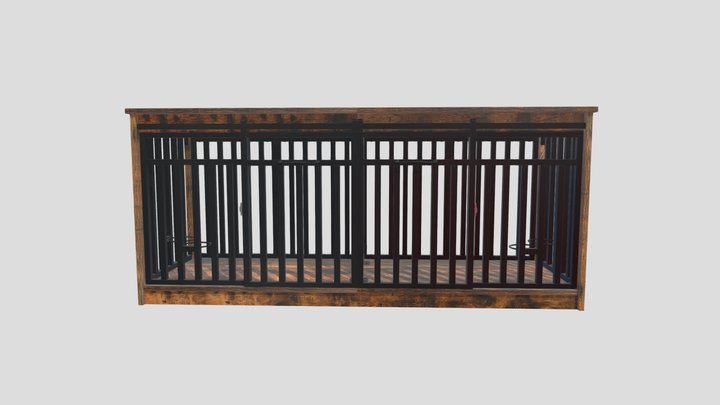 Dog Crate Furniture 3D Model