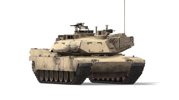 M1A2 Abrams SEP American MBT 3D Model