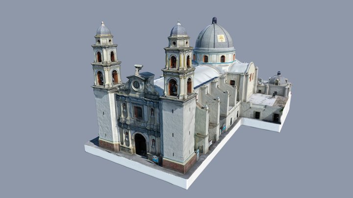 Catedral de Tehuacán, Puebla 3D Model