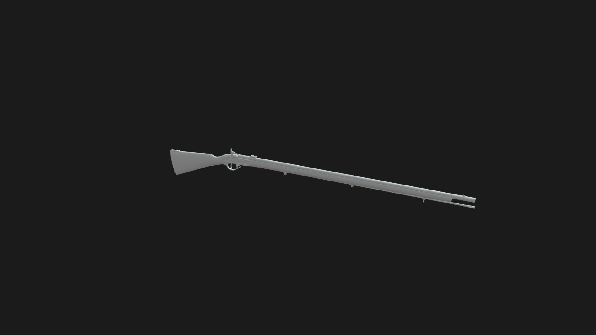 Coursework Enfield 1853 High Poly