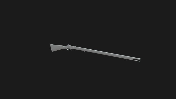 Coursework Enfield 1853 High Poly 3D Model