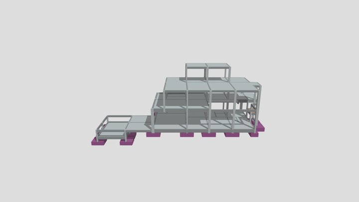 Portfólio 01 - Residência com Laje Treliçada 3D Model