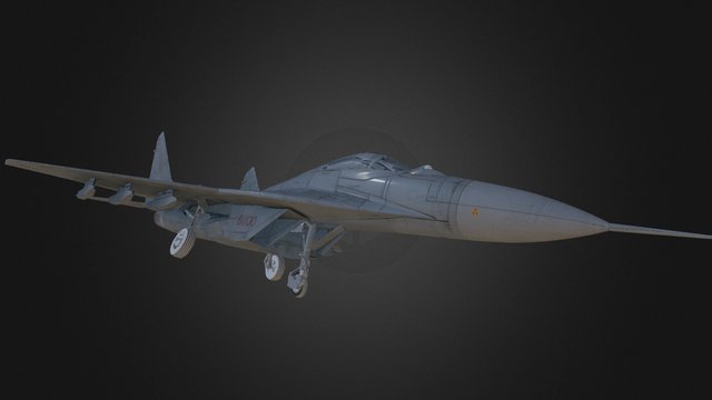 Mig - 29 Jet Fighter Aircraft 3D Model