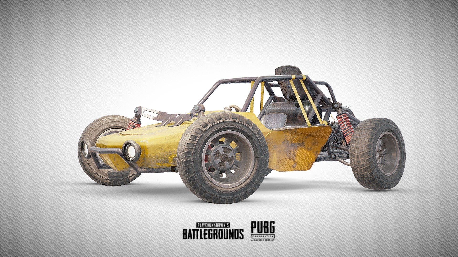 Pubg Buggy Official 3d Model By Karol Miklas Karolmiklas - roblox vehicle suspension chassis youtube