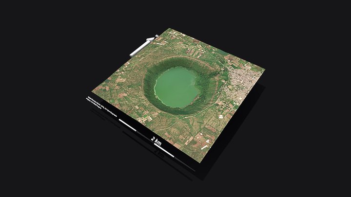 Lonar crater 3D Model