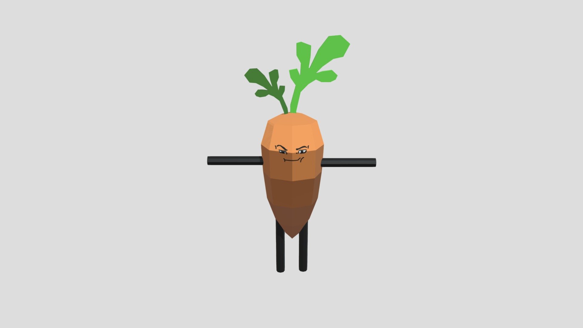 Carrot man — Sketchfab embed 3D viewer