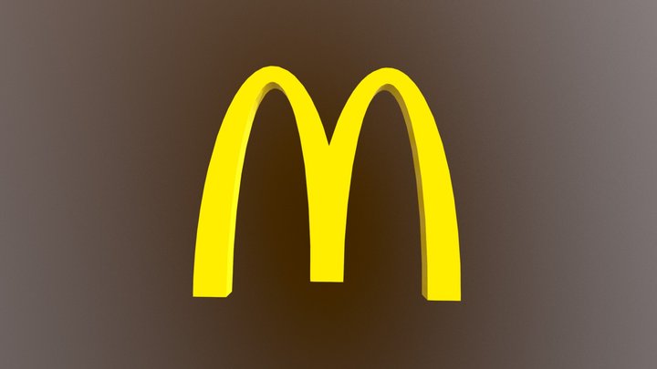 McDonald's Logo 3D Model