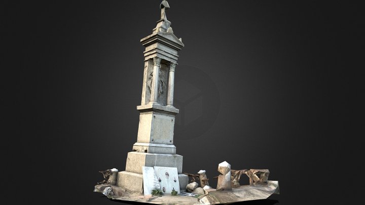 Angel - Funeral Monument 3D Model