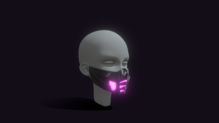 Futuristic Mask 3D Model