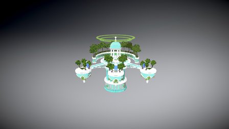 Floating Sci-fi Spawn 3D Model