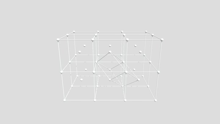 BCC Primitive Unit Cell 3D Model