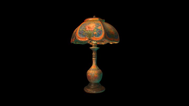 Victorian Lamp 01 3D Model