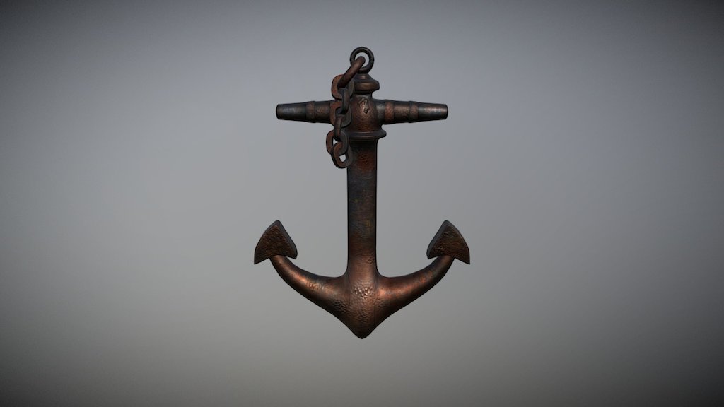 Anchor - 3D model by Montserrat (@momaro) [c14cca3] - Sketchfab