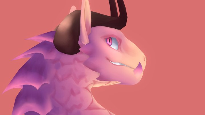 Dagny, Dusk Dragon 3D Model