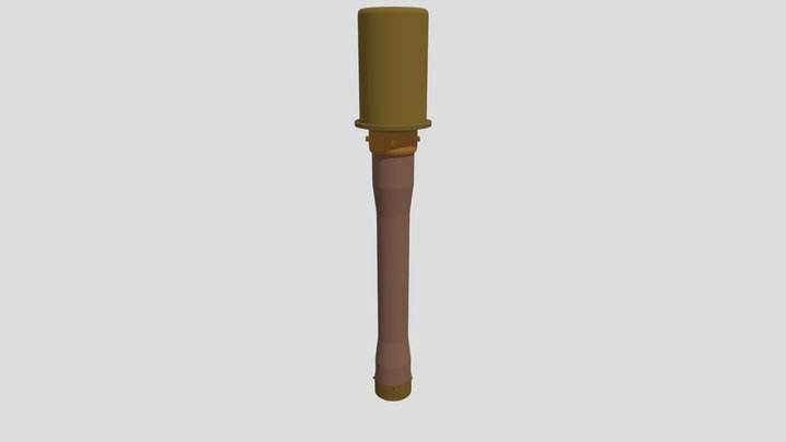 Stielhandgranate 3D Model