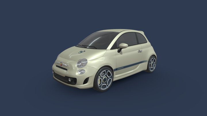 Fiat 500 Abarth 3D Model