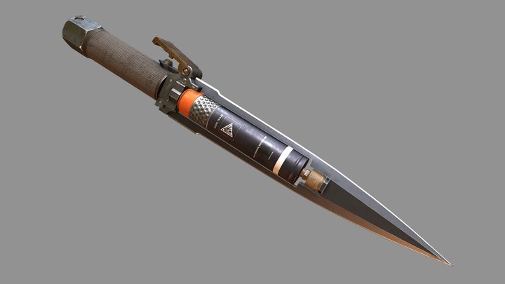 Frag Knife (Clean) 3D Model