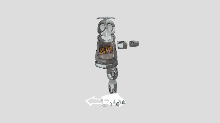Withered Chica_MOVIE 3D Model