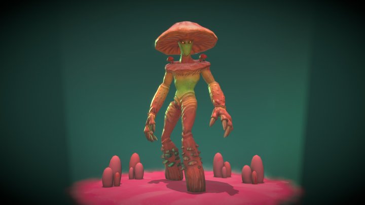 Myconid Sovereign D&D 3D Model
