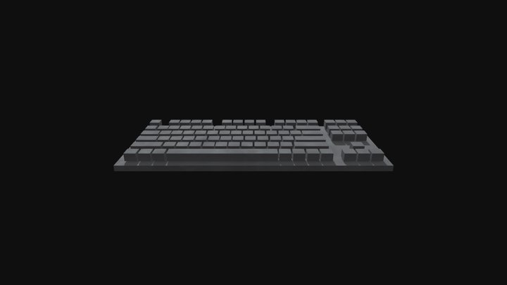 RGB Keyboard 3D Model